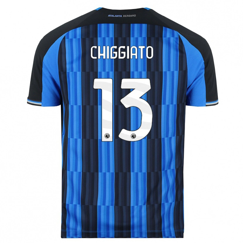 Danxen Heren Gabriele Chiggiato #13 Blauw Zwart Rood Thuisshirt Thuistenue 2026/27 T-Shirt