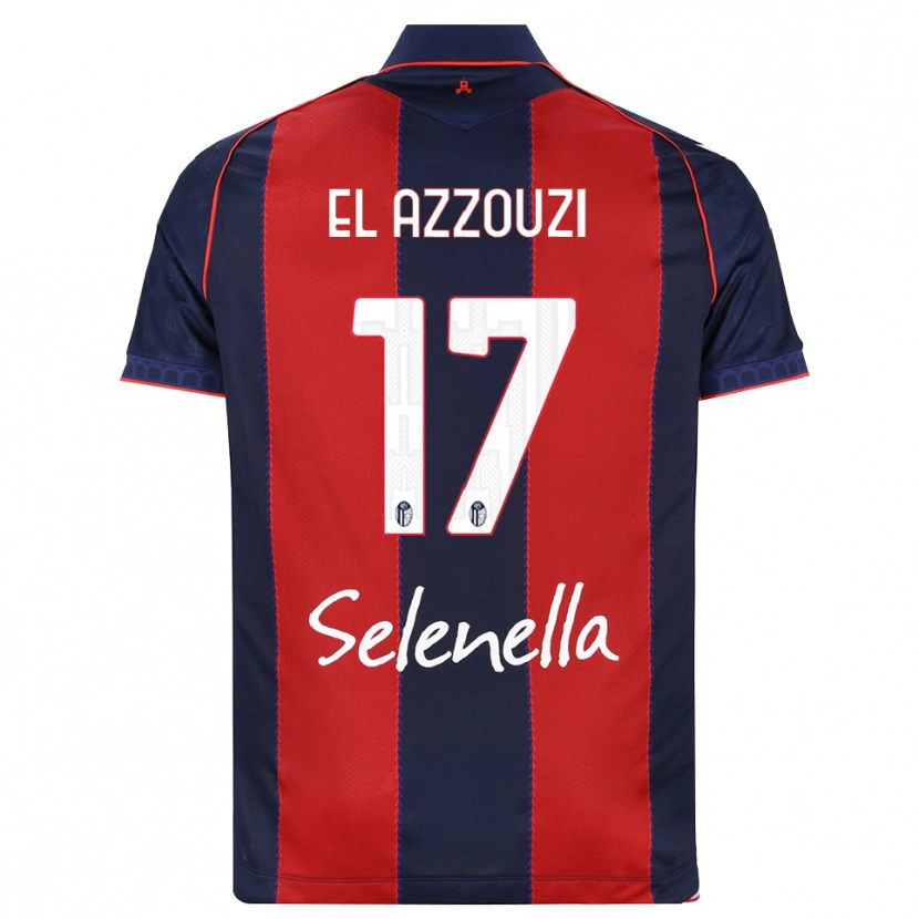 Danxen Heren Oussama El Azzouzi #17 Koninklijk Blauw Rood Wit Thuisshirt Thuistenue 2026/27 T-Shirt