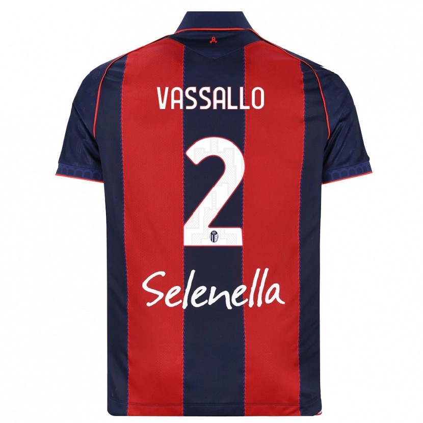 Danxen Heren Giacomo Vassallo #2 Koninklijk Blauw Rood Wit Thuisshirt Thuistenue 2026/27 T-Shirt