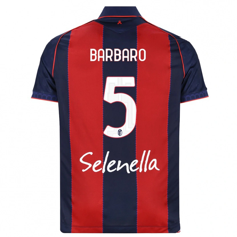 Danxen Heren Elia Barbaro #5 Koninklijk Blauw Rood Wit Thuisshirt Thuistenue 2026/27 T-Shirt