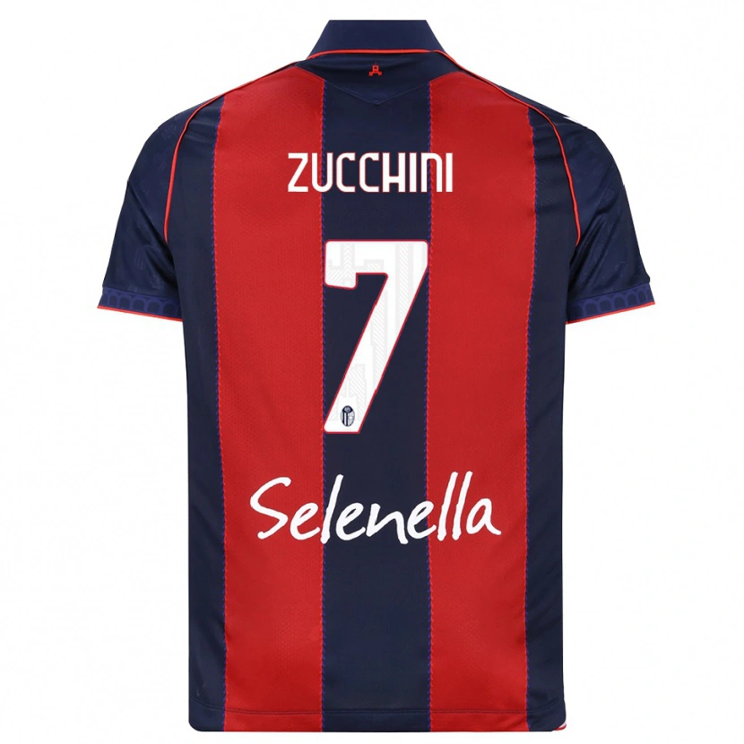 Danxen Heren Riccardo Zucchini #7 Koninklijk Blauw Rood Wit Thuisshirt Thuistenue 2026/27 T-Shirt