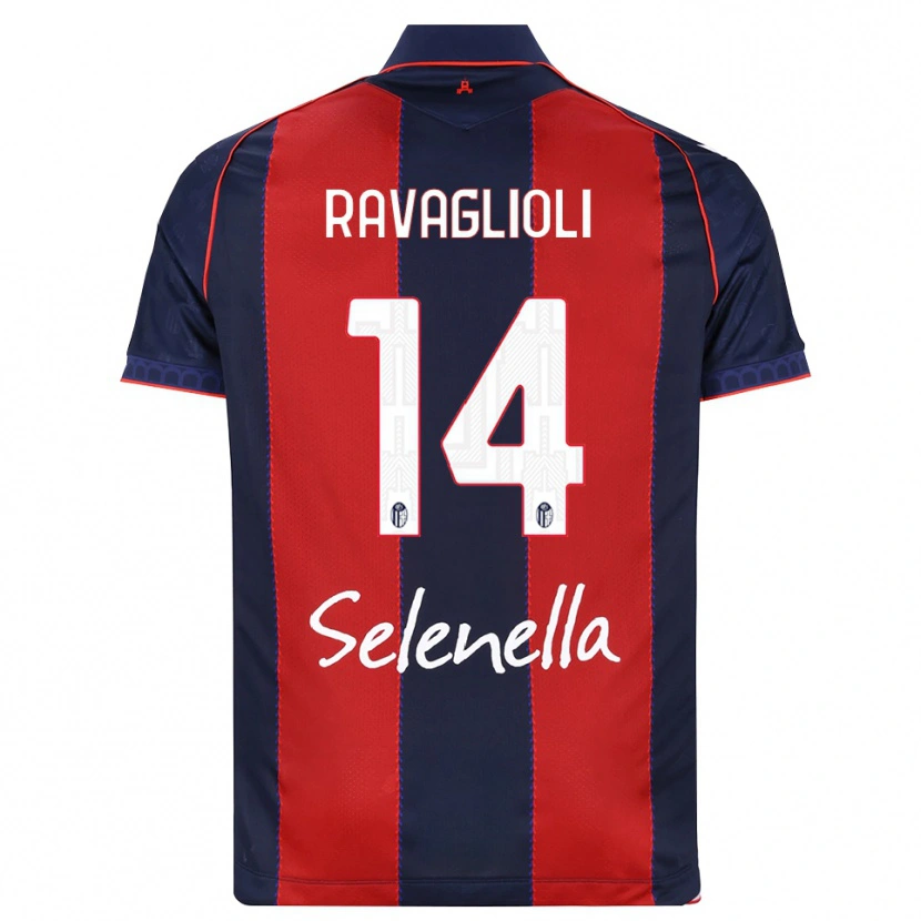 Danxen Heren Tommaso Ravaglioli #14 Koninklijk Blauw Rood Wit Thuisshirt Thuistenue 2026/27 T-Shirt