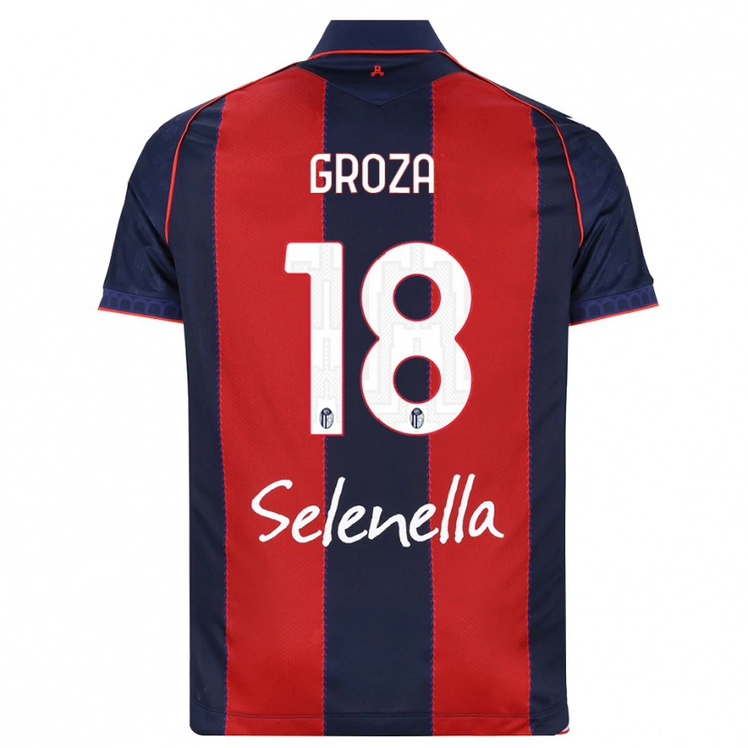 Danxen Heren Darius Groza #18 Koninklijk Blauw Rood Wit Thuisshirt Thuistenue 2026/27 T-Shirt