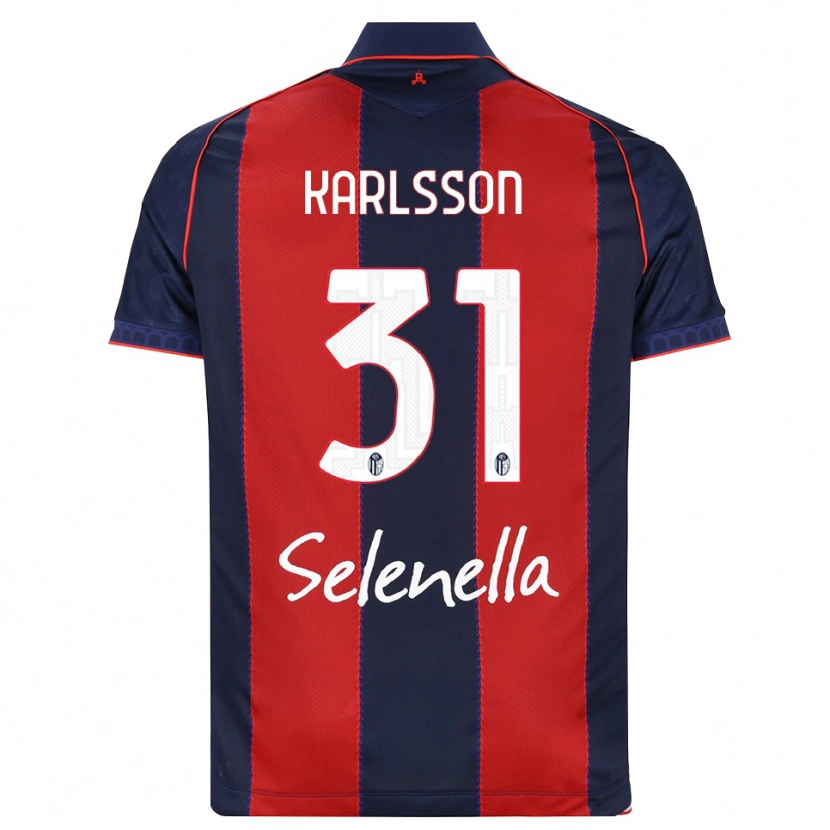 Danxen Heren Kazper Karlsson #31 Koninklijk Blauw Rood Wit Thuisshirt Thuistenue 2026/27 T-Shirt