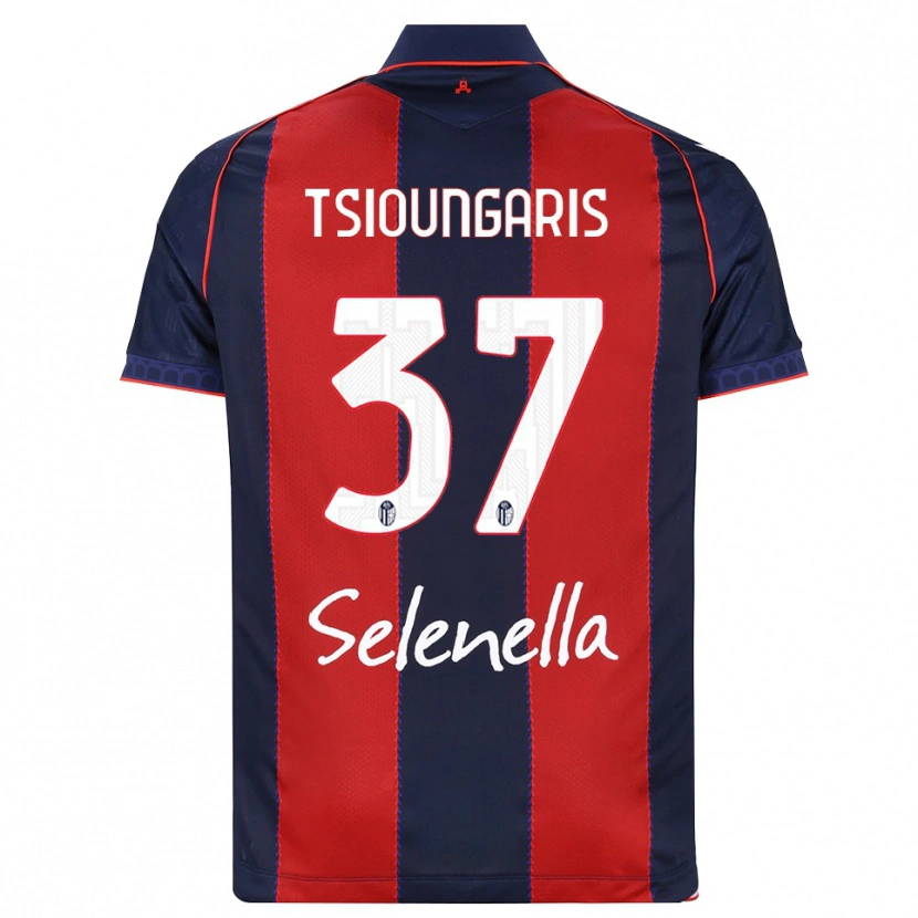Danxen Heren Theodoros Tsioungaris #37 Koninklijk Blauw Rood Wit Thuisshirt Thuistenue 2026/27 T-Shirt