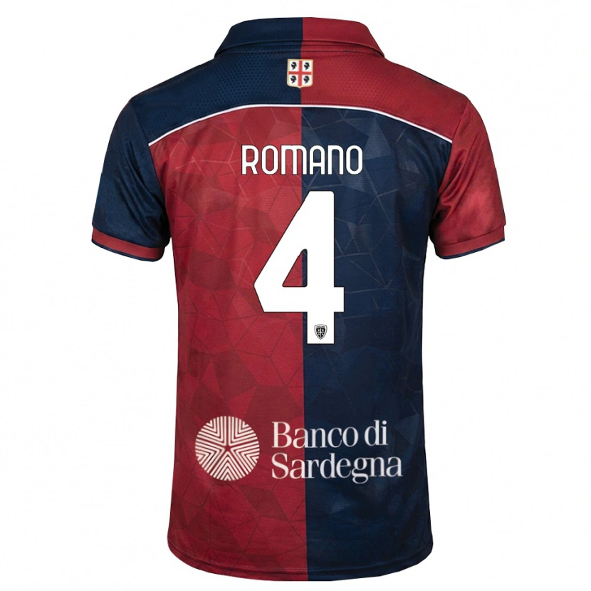 Danxen Heren Alessandro Romano #4 Bordeauxrood Koninklijk Blauw Thuisshirt Thuistenue 2026/27 T-Shirt
