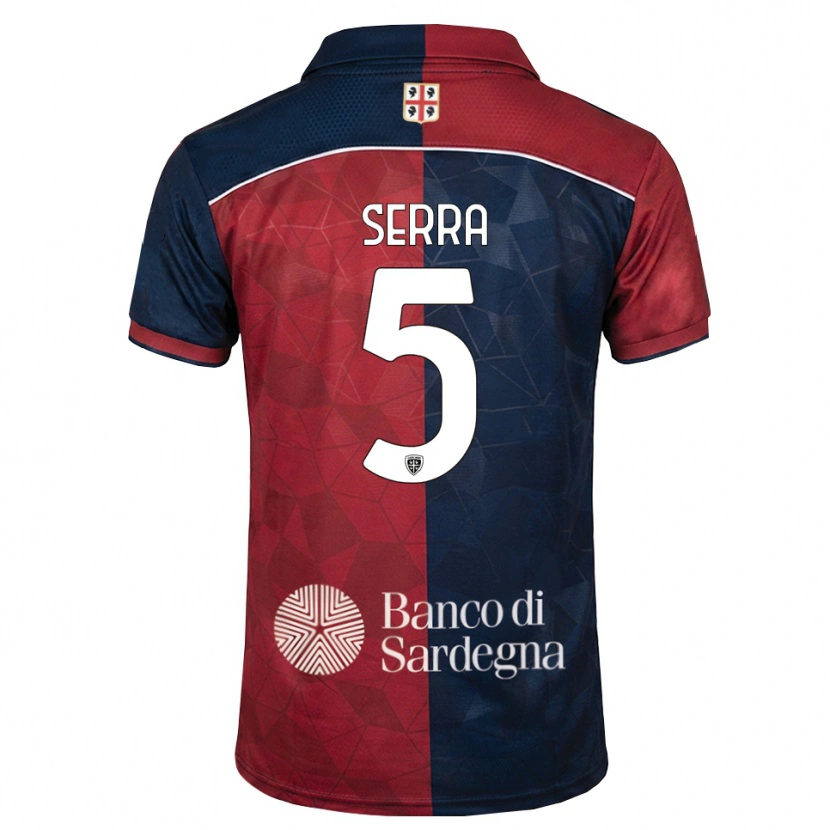 Danxen Heren Davide Serra #5 Bordeauxrood Koninklijk Blauw Thuisshirt Thuistenue 2026/27 T-Shirt