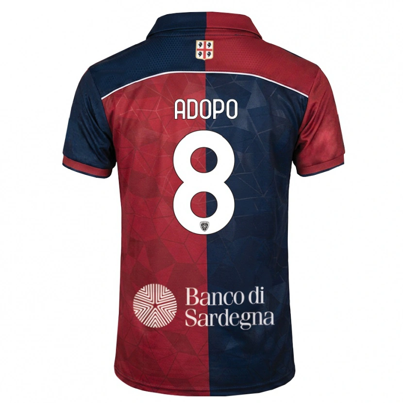 Danxen Heren Michel Adopo #8 Bordeauxrood Koninklijk Blauw Thuisshirt Thuistenue 2026/27 T-Shirt