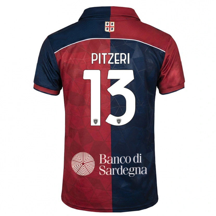 Danxen Heren Yari Pitzeri #13 Bordeauxrood Koninklijk Blauw Thuisshirt Thuistenue 2026/27 T-Shirt