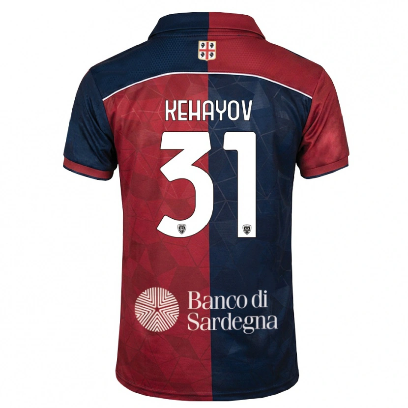 Danxen Heren Atanas Kehayov #31 Bordeauxrood Koninklijk Blauw Thuisshirt Thuistenue 2026/27 T-Shirt
