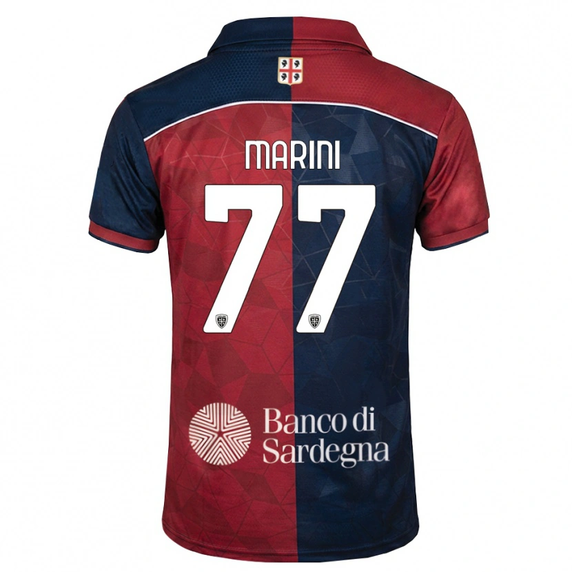 Danxen Heren Matteo Marini #77 Bordeauxrood Koninklijk Blauw Thuisshirt Thuistenue 2026/27 T-Shirt