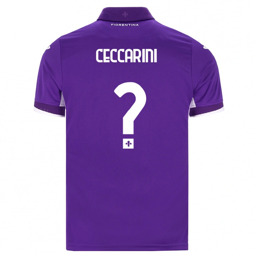 Danxen Heren Mattia Ceccarini #0 Paars Wit Roze Thuisshirt Thuistenue 2026/27 T-Shirt