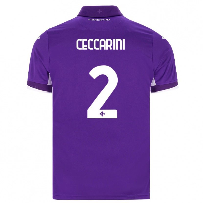 Danxen Heren Duccio Ceccarini #2 Paars Wit Roze Thuisshirt Thuistenue 2026/27 T-Shirt