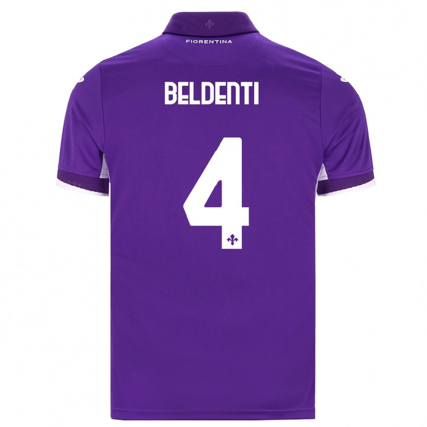 Danxen Heren Samuel Beldenti #4 Paars Wit Roze Thuisshirt Thuistenue 2026/27 T-Shirt