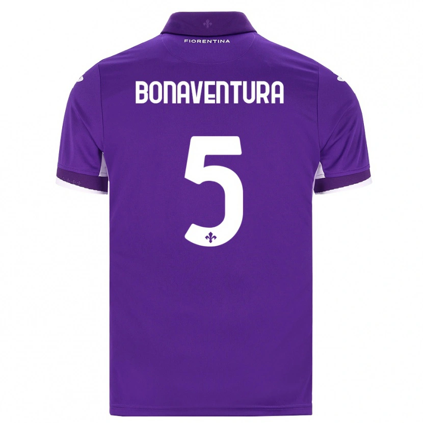 Danxen Heren Giacomo Bonaventura #5 Paars Wit Roze Thuisshirt Thuistenue 2026/27 T-Shirt