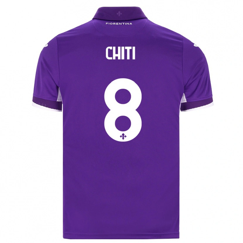 Danxen Heren Alessio Chiti #8 Paars Wit Roze Thuisshirt Thuistenue 2026/27 T-Shirt