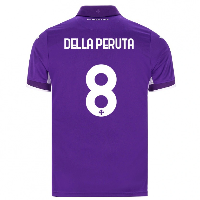 Danxen Heren Victoria Della Peruta #8 Paars Wit Roze Thuisshirt Thuistenue 2026/27 T-Shirt