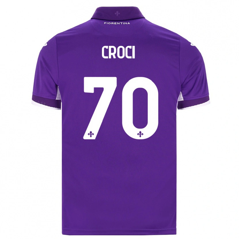 Danxen Heren Federico Croci #70 Paars Wit Roze Thuisshirt Thuistenue 2026/27 T-Shirt
