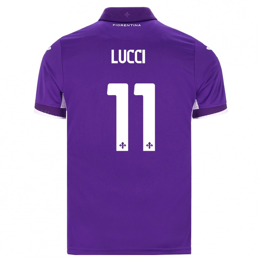 Danxen Heren Leonardo Lucci #11 Paars Wit Roze Thuisshirt Thuistenue 2026/27 T-Shirt