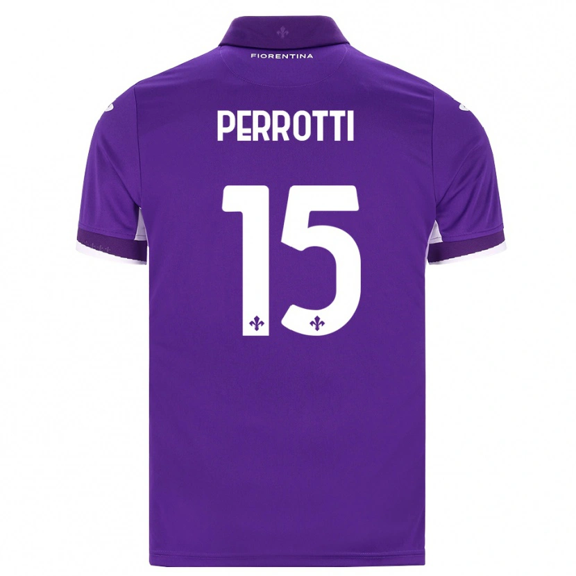 Danxen Heren Alessandro Perrotti #15 Paars Wit Roze Thuisshirt Thuistenue 2026/27 T-Shirt