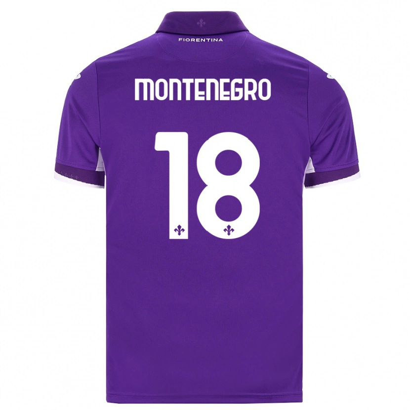 Danxen Heren Luca Montenegro #18 Paars Wit Roze Thuisshirt Thuistenue 2026/27 T-Shirt