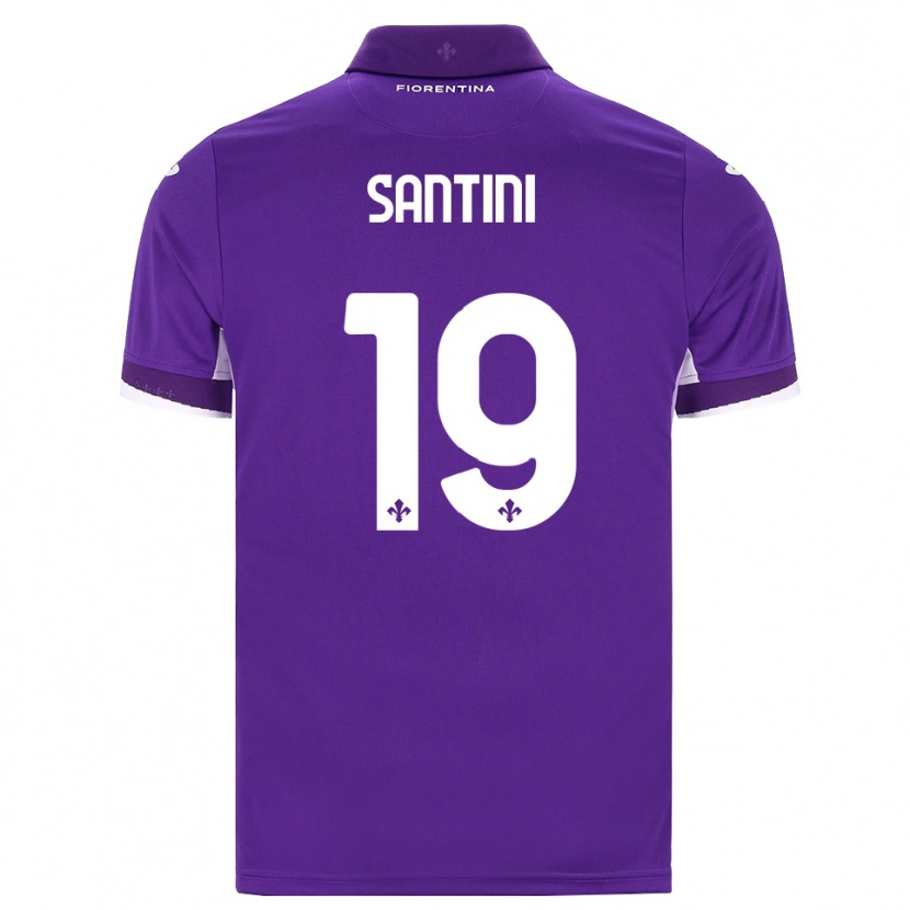 Danxen Heren Margherita Santini #19 Paars Wit Roze Thuisshirt Thuistenue 2026/27 T-Shirt