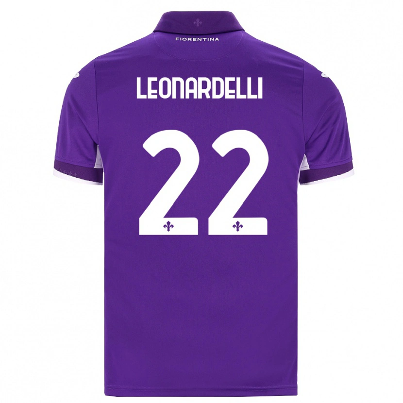 Danxen Heren Pietro Leonardelli #22 Paars Wit Roze Thuisshirt Thuistenue 2026/27 T-Shirt