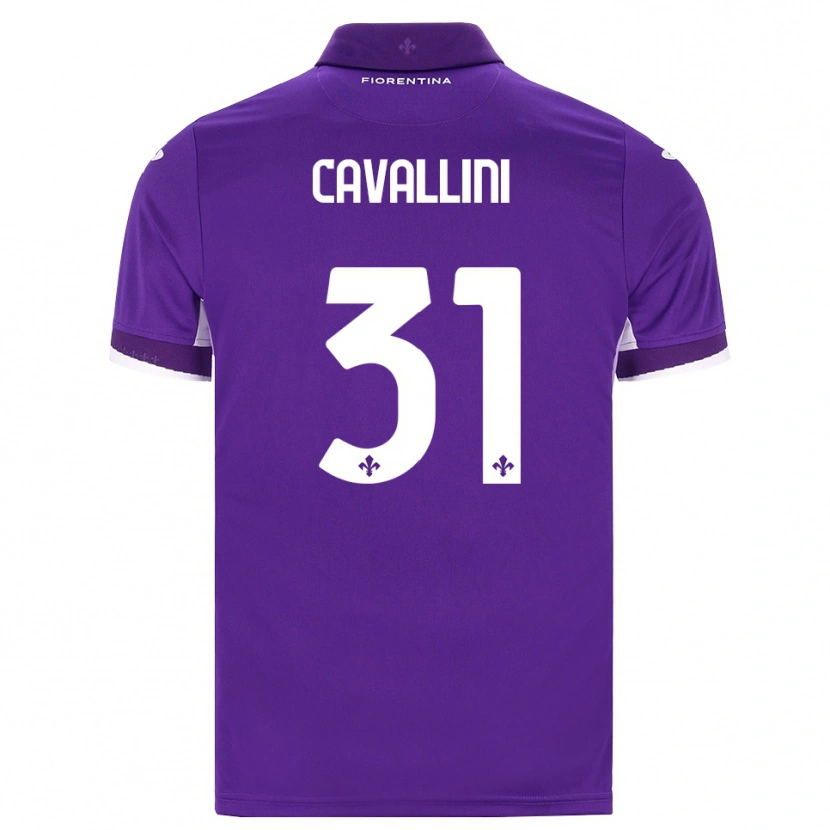 Danxen Heren Aurora Cavallini #31 Paars Wit Roze Thuisshirt Thuistenue 2026/27 T-Shirt