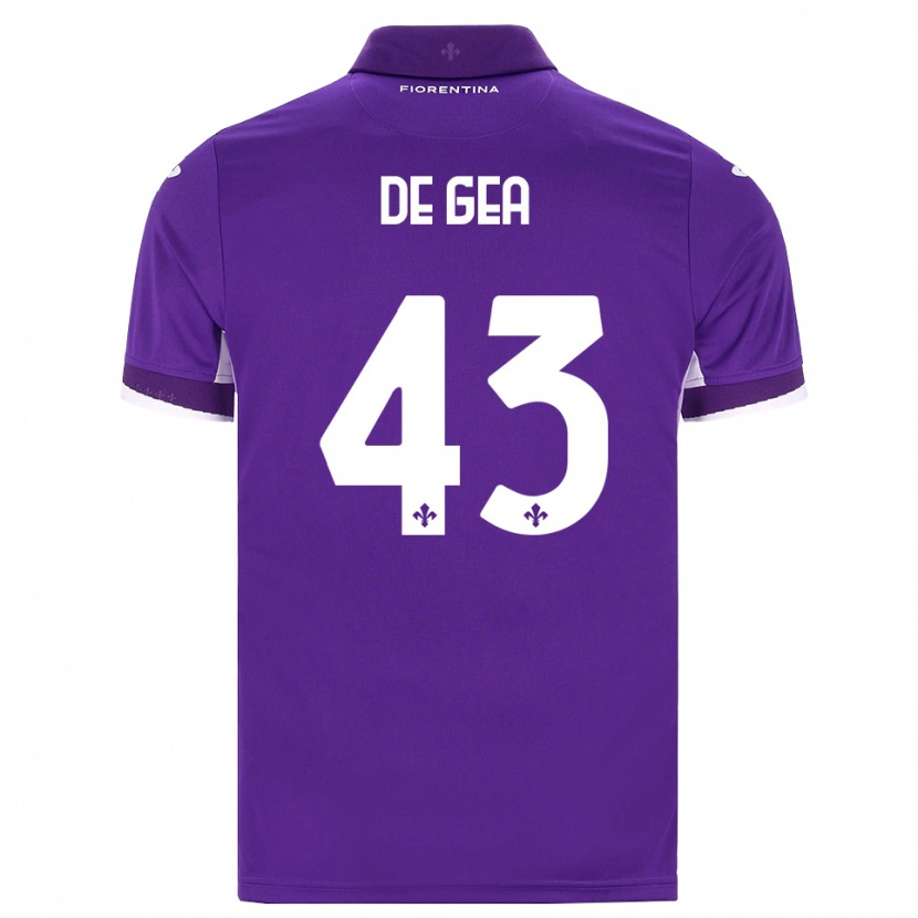 Danxen Heren David De Gea #43 Paars Wit Roze Thuisshirt Thuistenue 2026/27 T-Shirt