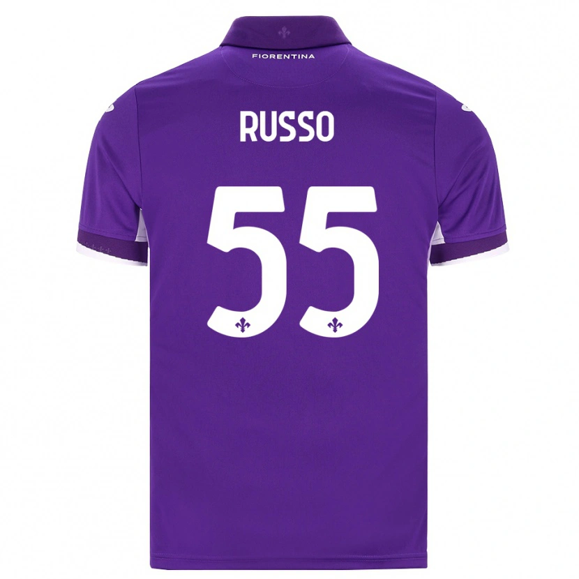 Danxen Heren Federica Russo #55 Paars Wit Roze Thuisshirt Thuistenue 2026/27 T-Shirt