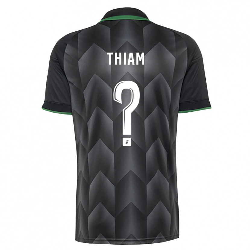 Danxen Heren Mamadou Thiam #0 Wit Zwart Groen Uitshirt Uittenue 2026/27 T-Shirt