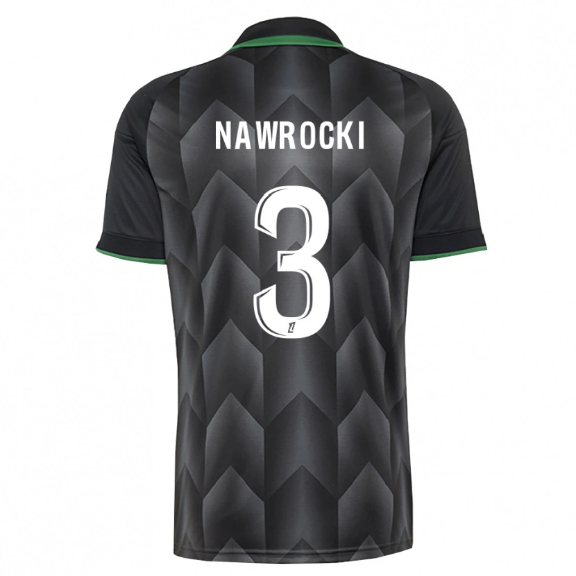 Danxen Heren Maik Nawrocki #3 Wit Zwart Groen Uitshirt Uittenue 2026/27 T-Shirt