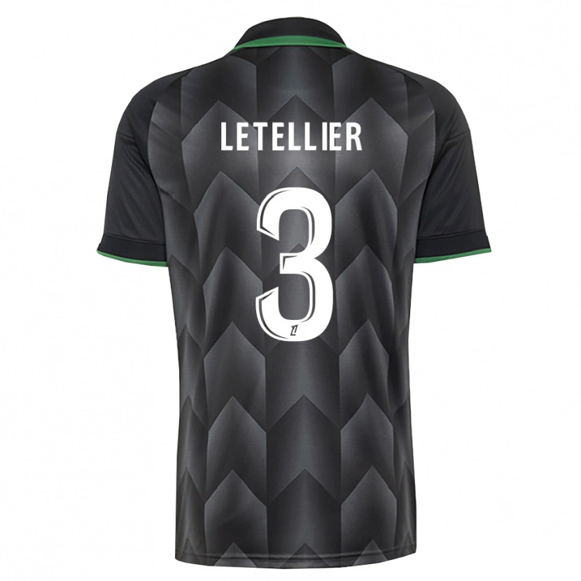 Danxen Heren Trévor Letellier #3 Wit Zwart Groen Uitshirt Uittenue 2026/27 T-Shirt