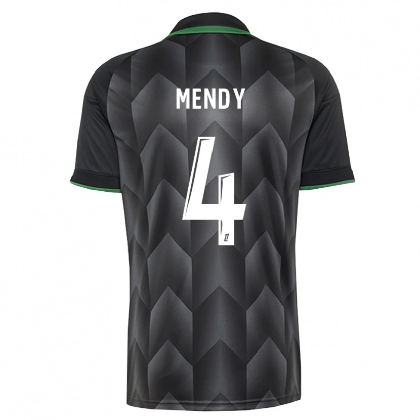Danxen Heren Ellijah Mendy #4 Wit Zwart Groen Uitshirt Uittenue 2026/27 T-Shirt
