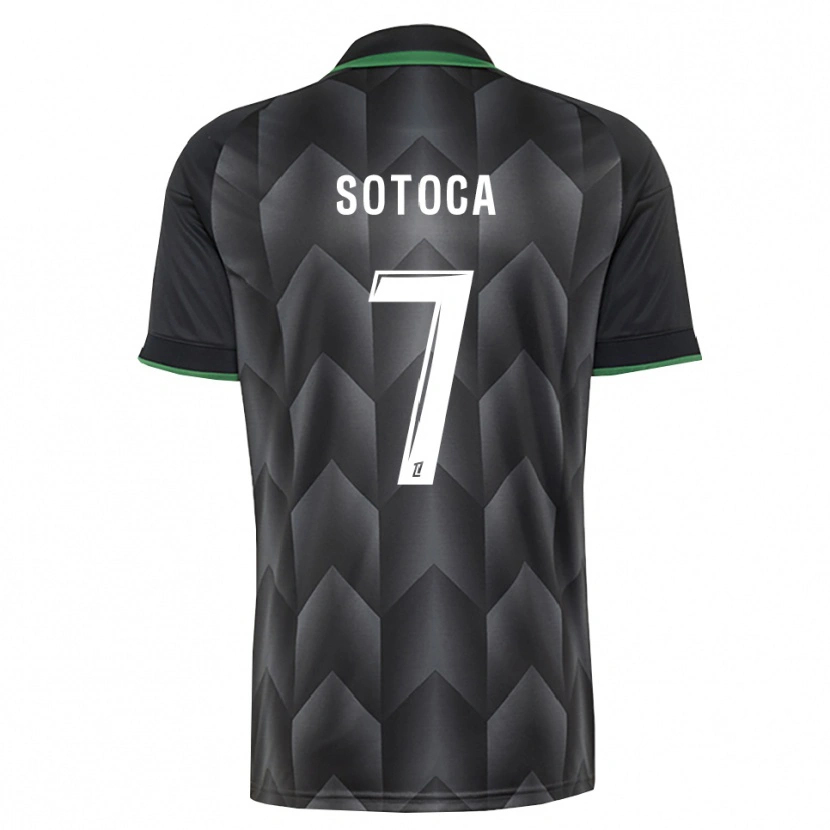 Danxen Heren Florian Sotoca #7 Wit Zwart Groen Uitshirt Uittenue 2026/27 T-Shirt