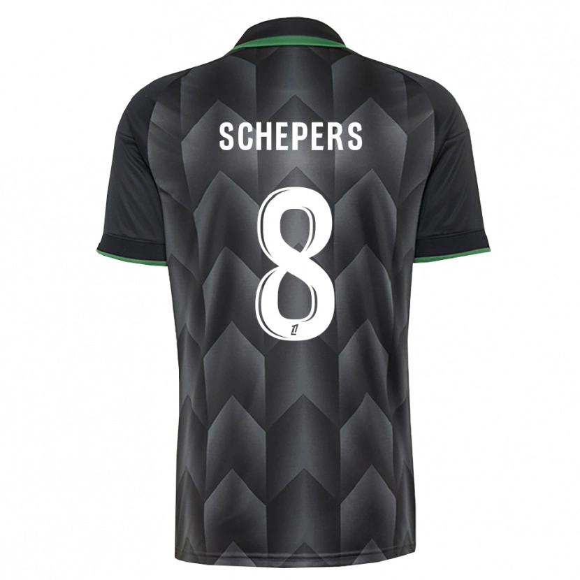 Danxen Heren Marie Schepers #8 Wit Zwart Groen Uitshirt Uittenue 2026/27 T-Shirt