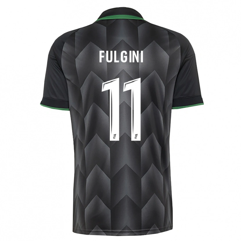 Danxen Heren Angelo Fulgini #11 Wit Zwart Groen Uitshirt Uittenue 2026/27 T-Shirt