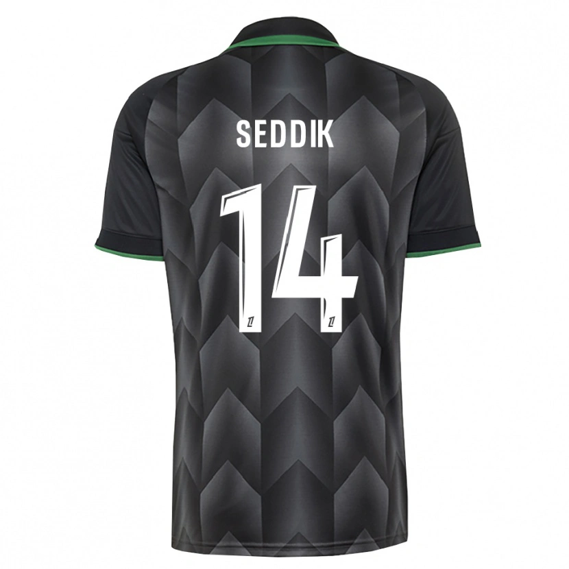 Danxen Heren Mohamed Seddik #14 Wit Zwart Groen Uitshirt Uittenue 2026/27 T-Shirt