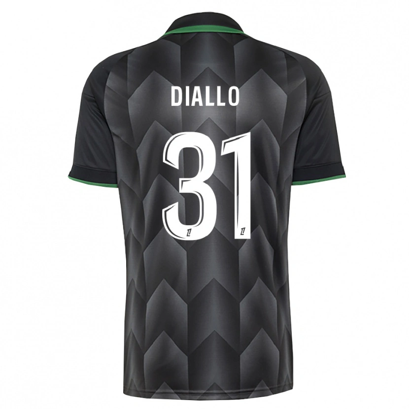 Danxen Heren Alpha Diallo #31 Wit Zwart Groen Uitshirt Uittenue 2026/27 T-Shirt
