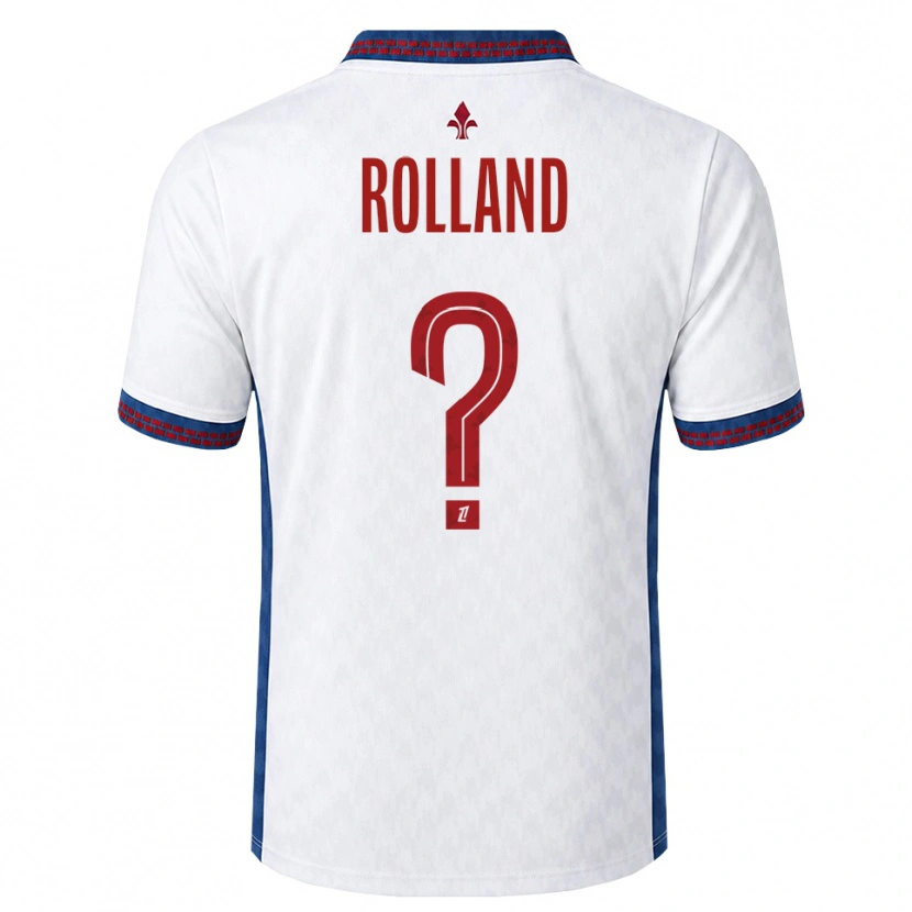Danxen Heren Baptiste Rolland #0 Rood Wit Blauw Uitshirt Uittenue 2026/27 T-Shirt