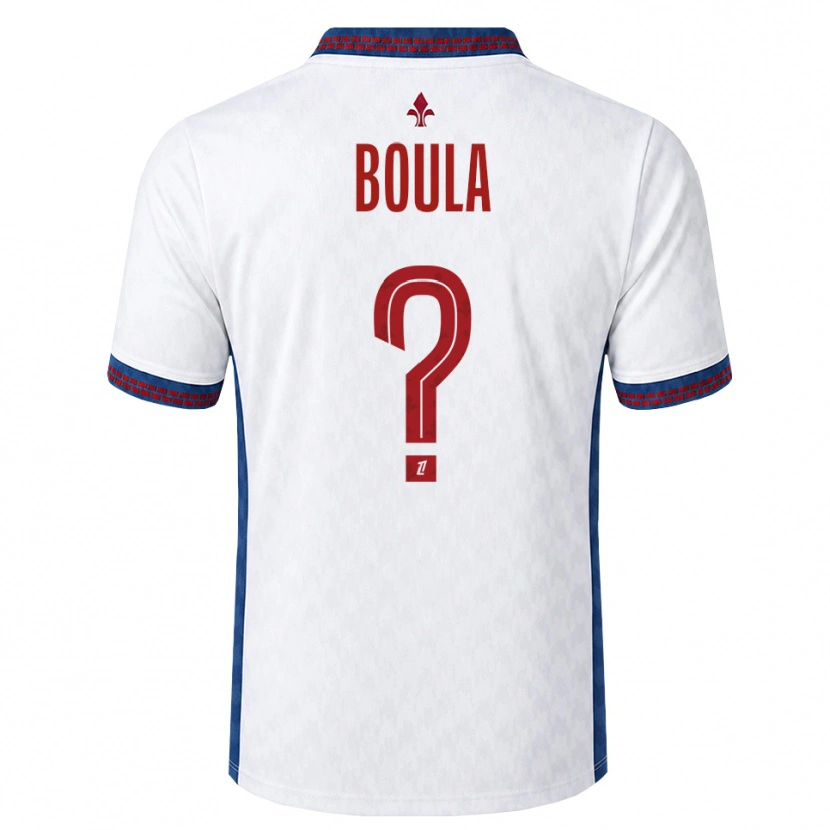 Danxen Heren Exauce Mpembele Boula #0 Rood Wit Blauw Uitshirt Uittenue 2026/27 T-Shirt
