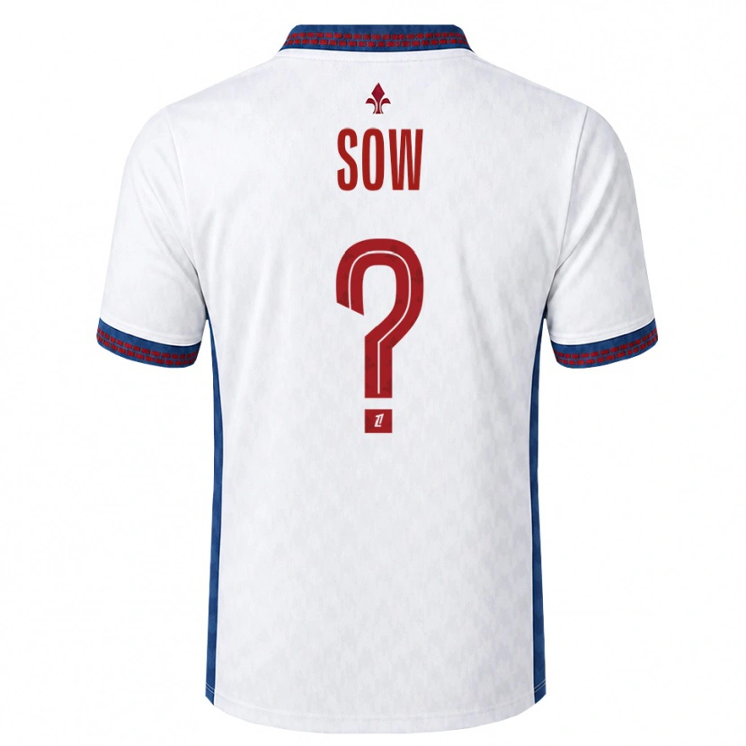 Danxen Heren Mouhamadou Sow #0 Rood Wit Blauw Uitshirt Uittenue 2026/27 T-Shirt