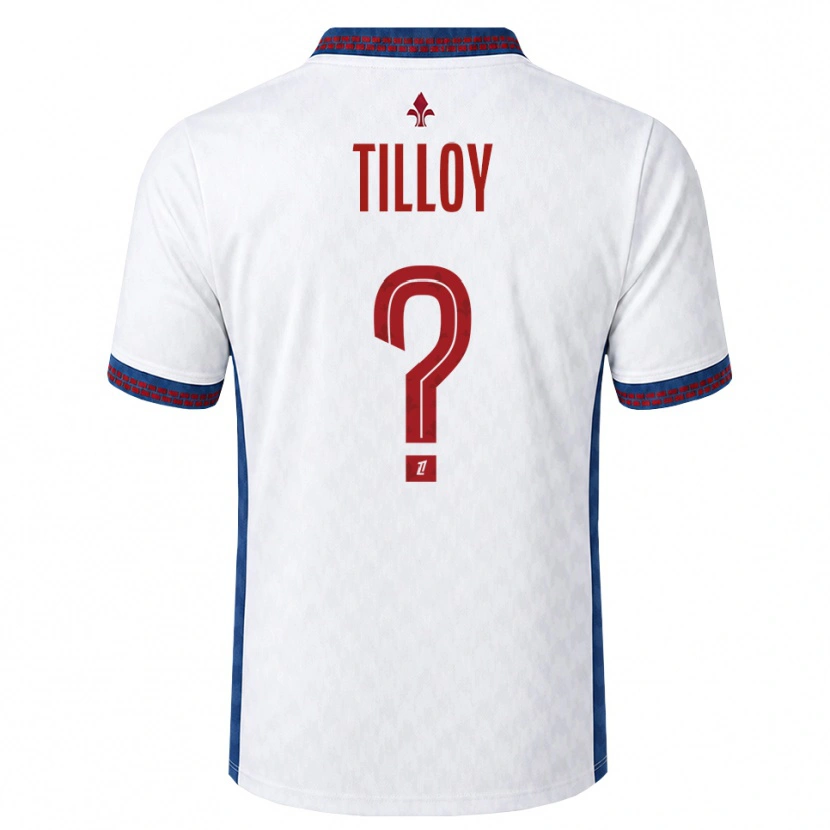 Danxen Heren Paul Tilloy #0 Rood Wit Blauw Uitshirt Uittenue 2026/27 T-Shirt