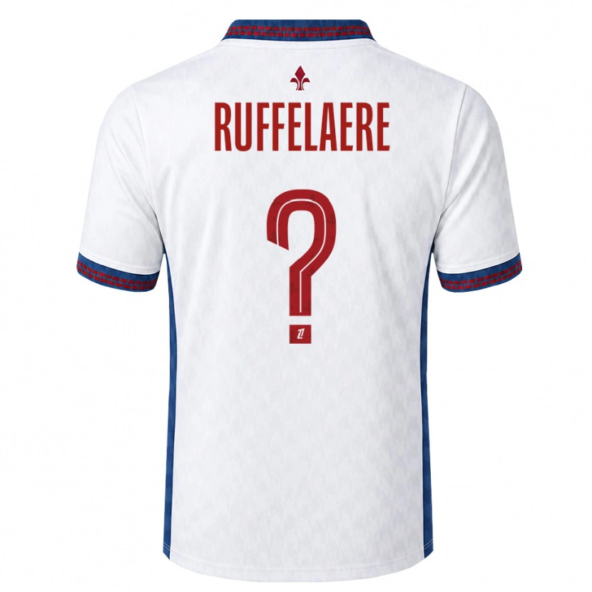Danxen Heren Perrine Ruffelaere #0 Rood Wit Blauw Uitshirt Uittenue 2026/27 T-Shirt