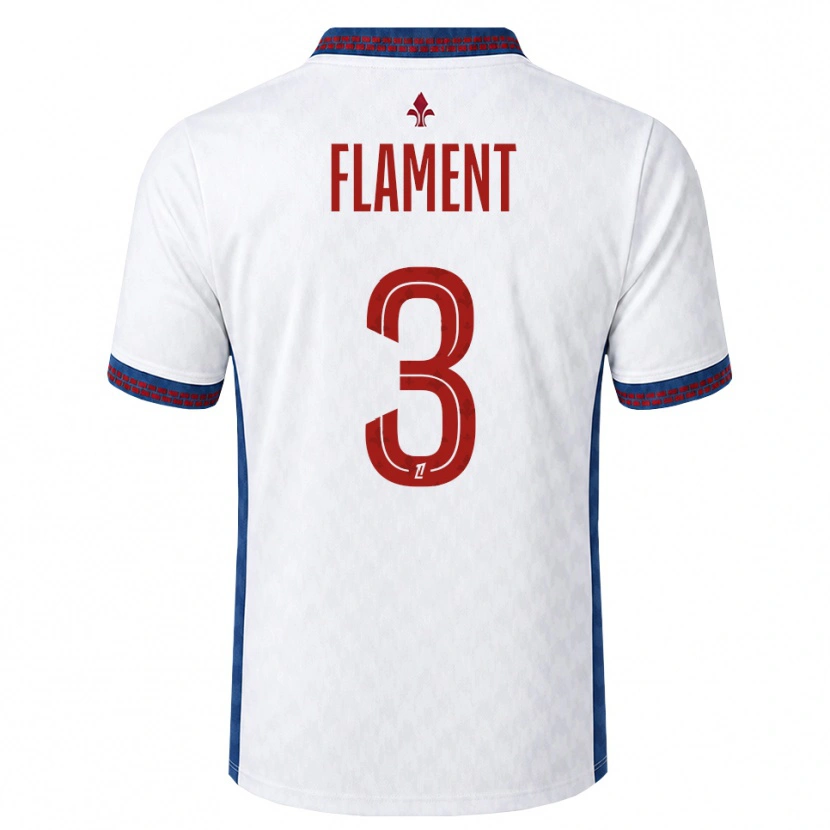 Danxen Heren Corentin Flament #3 Rood Wit Blauw Uitshirt Uittenue 2026/27 T-Shirt