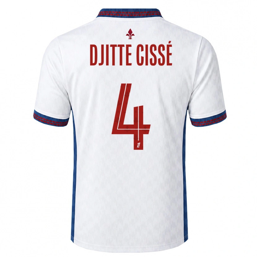 Danxen Heren Babacar Djitte Cissé #4 Rood Wit Blauw Uitshirt Uittenue 2026/27 T-Shirt