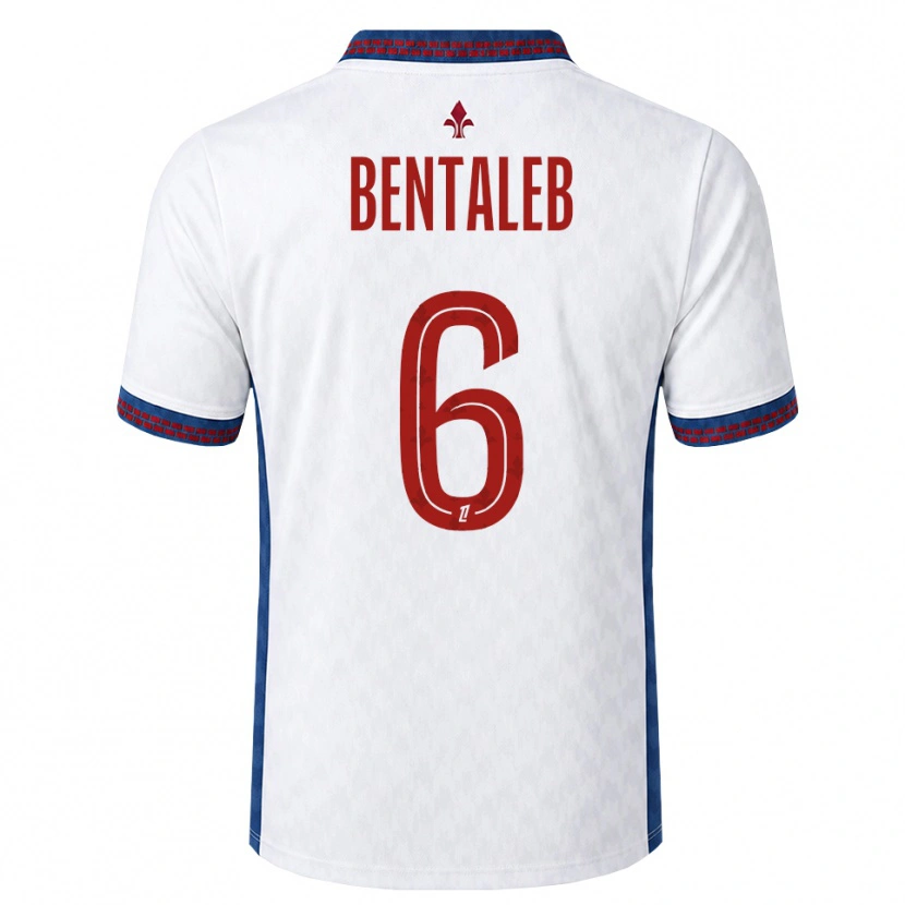 Danxen Heren Nabil Bentaleb #6 Rood Wit Blauw Uitshirt Uittenue 2026/27 T-Shirt
