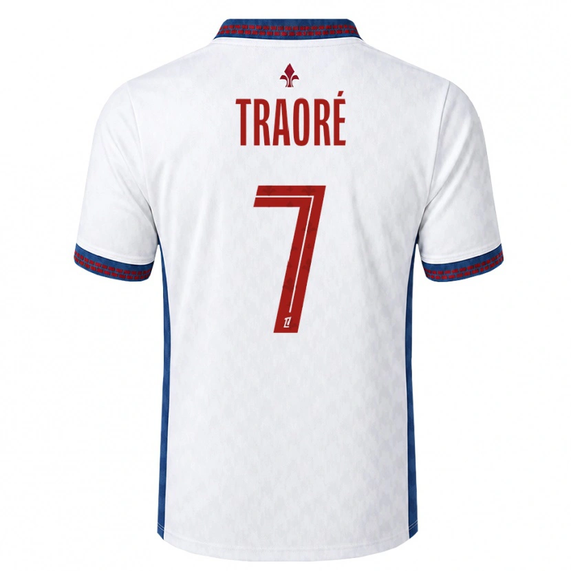 Danxen Heren Yéli Traoré #7 Rood Wit Blauw Uitshirt Uittenue 2026/27 T-Shirt