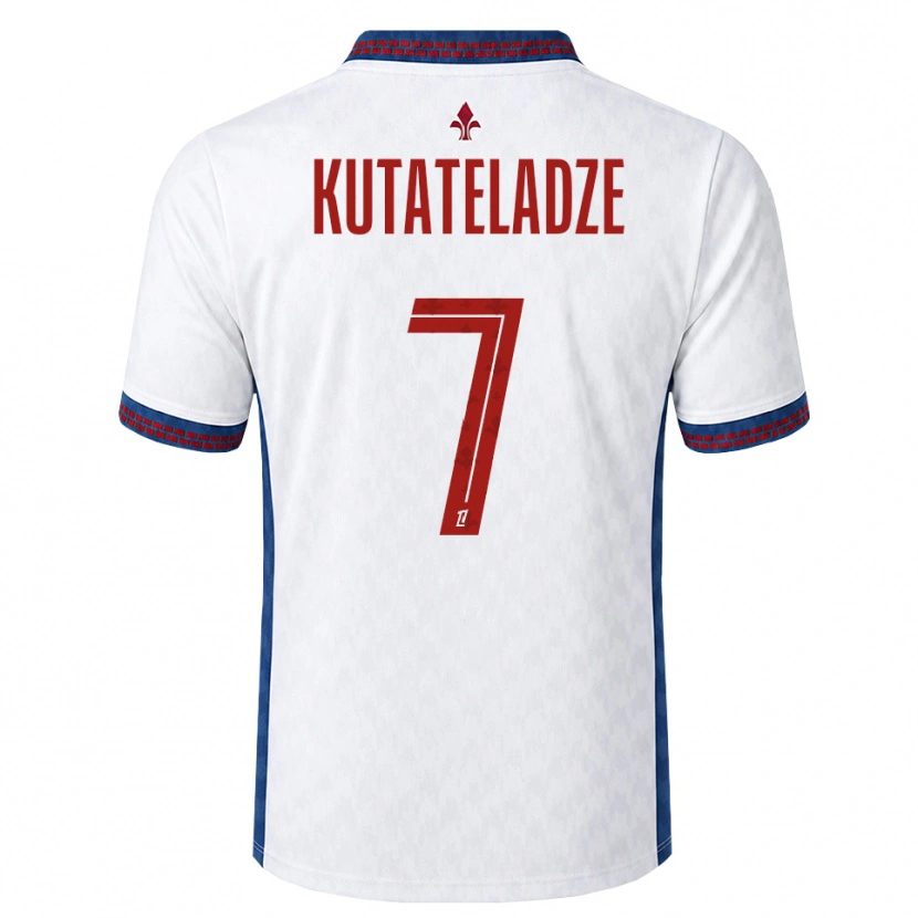 Danxen Heren Alexandre Kutateladze #7 Rood Wit Blauw Uitshirt Uittenue 2026/27 T-Shirt