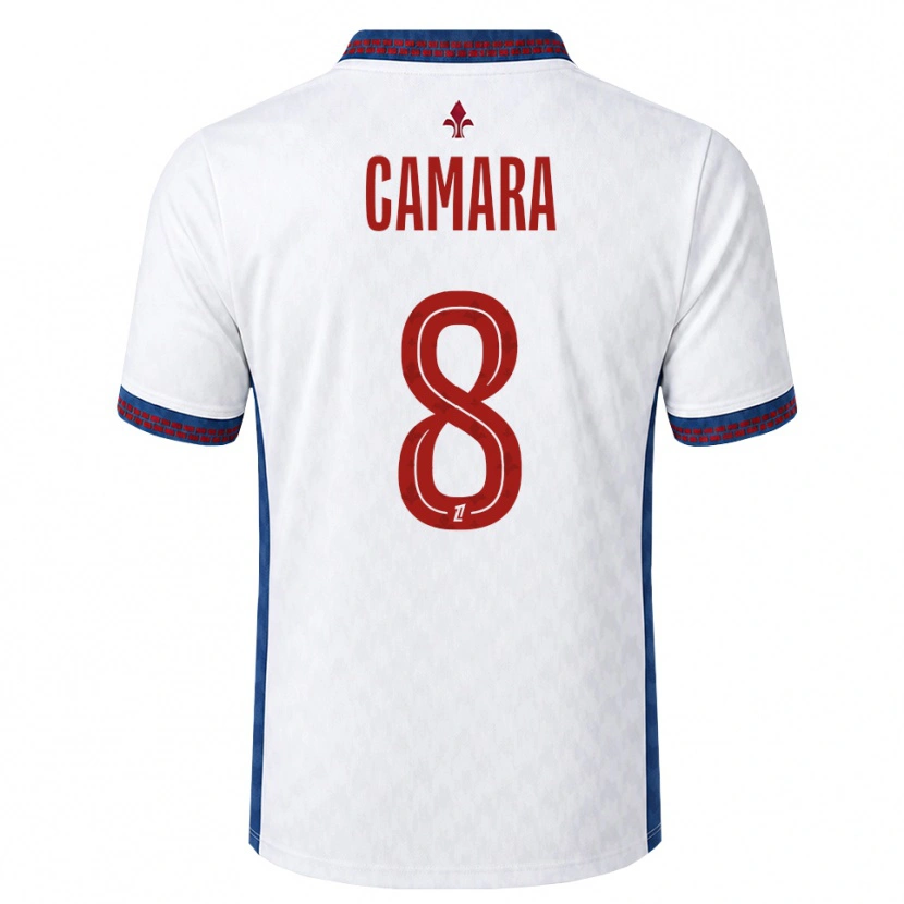 Danxen Heren Ismaël Camara #8 Rood Wit Blauw Uitshirt Uittenue 2026/27 T-Shirt